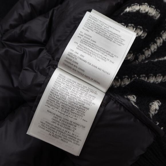 1.6k$ MONCLER Striped Cardigan Tricot Wool Down Jacket Size : XS - Picture 16 of 16